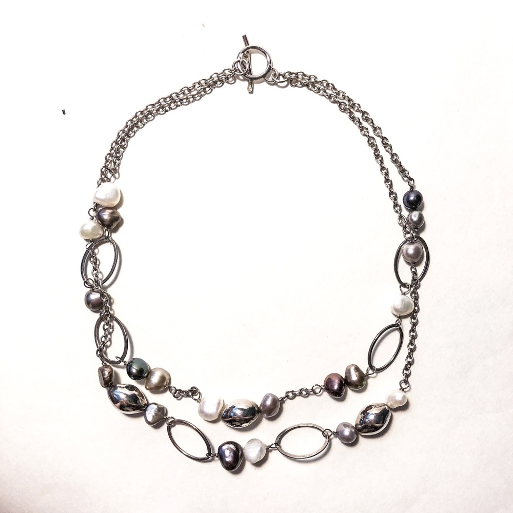 Sterling Silver and Freshwater Pearl Necklace
